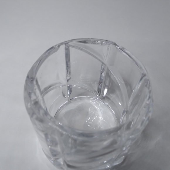 Deplomb Lead Crystal votive candle holder's set of 2 - Picture 3 of 6
